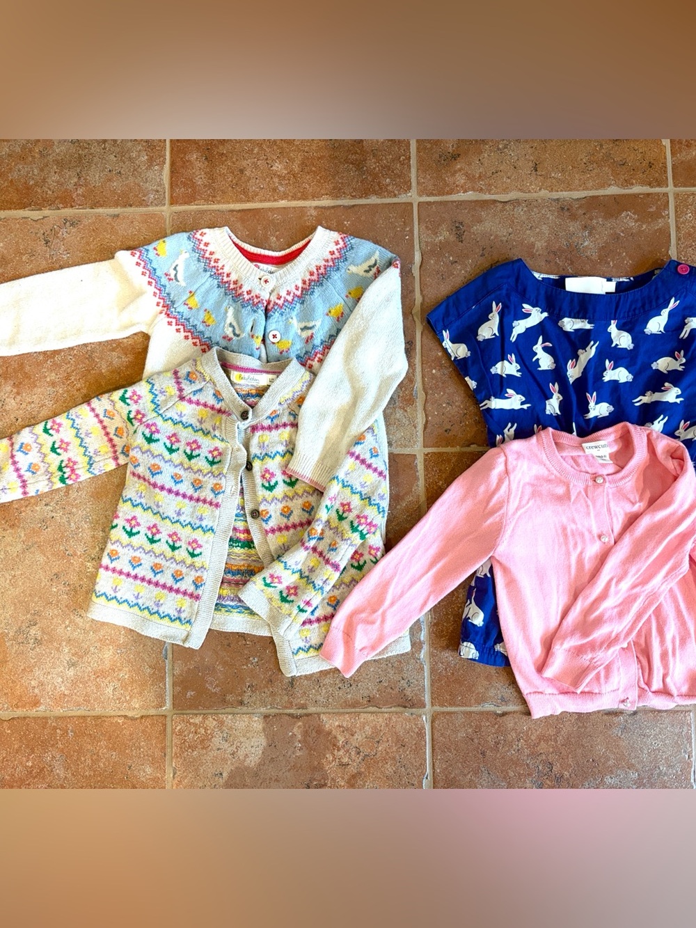 Baby Boden Mini Boden 2/3 Springtime Lot Cardigans Romper